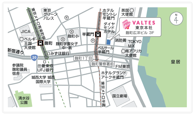 バルテス・モバイルテクノロジー株式会社地図(東京)